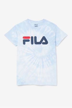 FILA Tie Dye Logo Tee Shirts Multicolor,Mens Clothing | CA.VBYLGW047